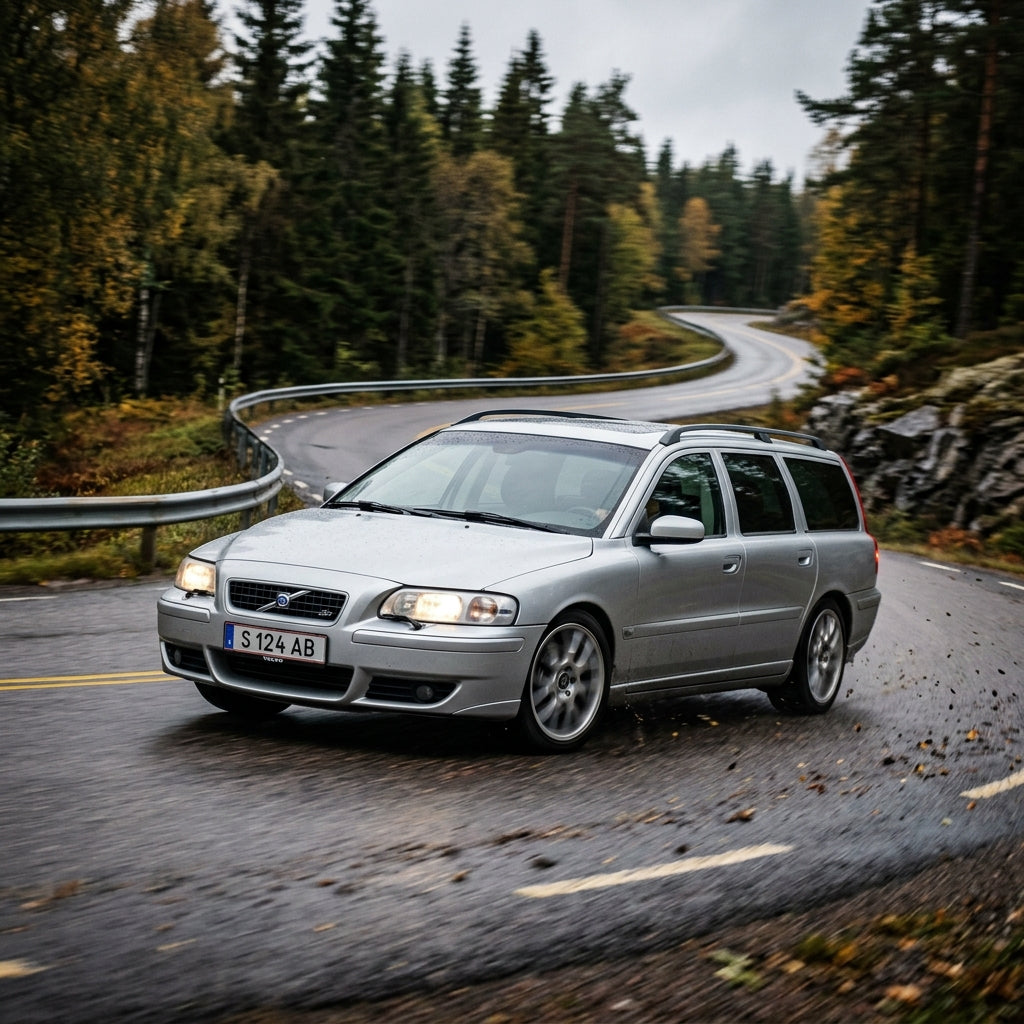 Action Shot: Volvo S60,V70,XC70,XC90 Driving Fast