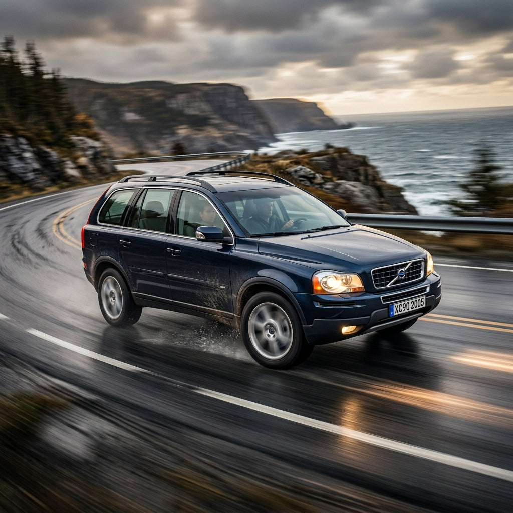 Action Shot: Volvo XC90 Driving Fast