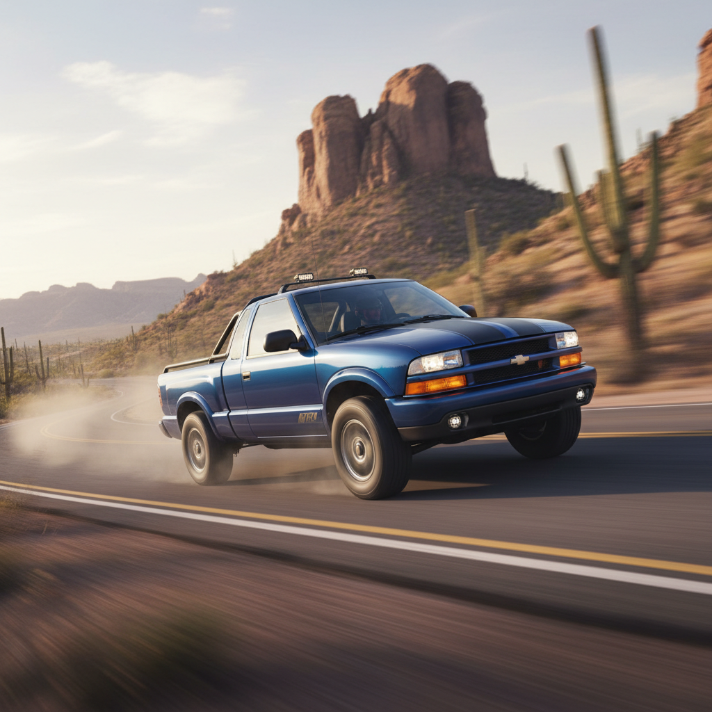 Kit de admisión de aire frío para camioneta Chevrolet Blazer (1996-2004) con motor V6 de 4.3L azul