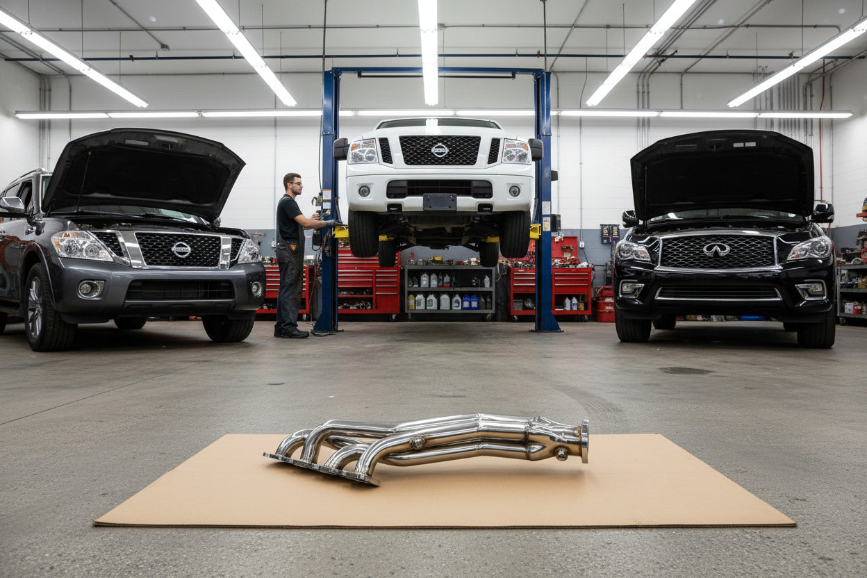Stainless Steel Manifold Headers For Nissan Titan/Armada /Infinity QX56 (2004-2015) with 5.6L V8 Engine Default Title