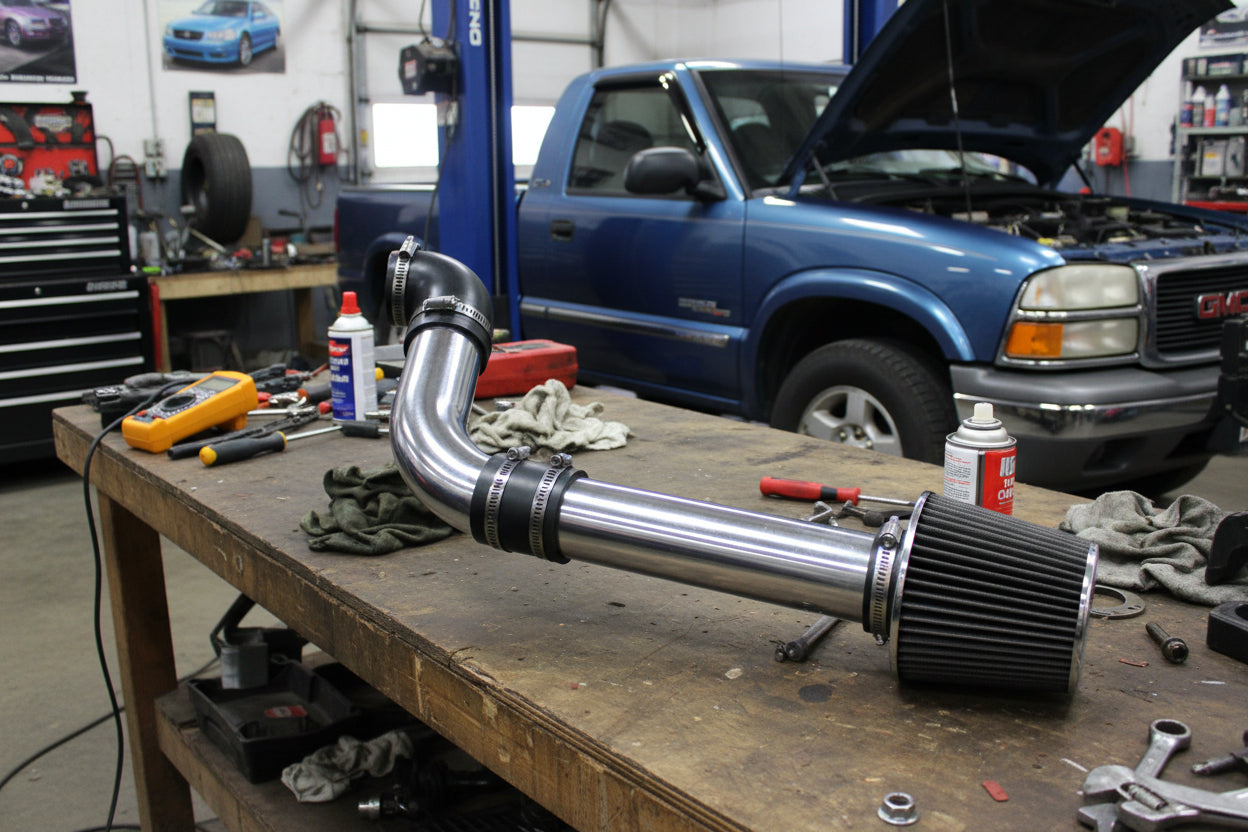 Cold Air Intake for Chevy S-10/GMC Sonoma (1997-2003) 2.2L L4 Engine Black Filter Default Title