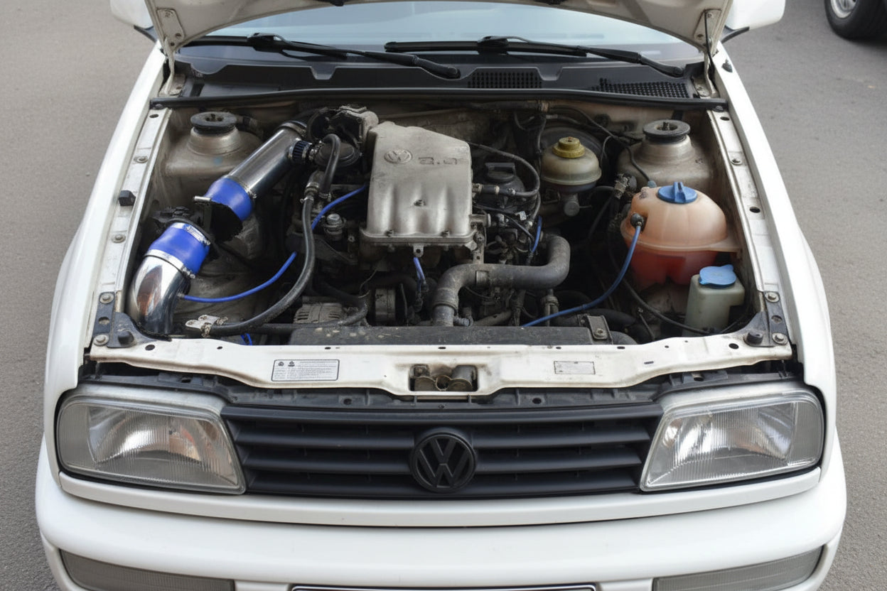 Cold Air Intake For Volkswagen Cabrio (1993-1998) With 2.0L L4 Engine Blue Default Title