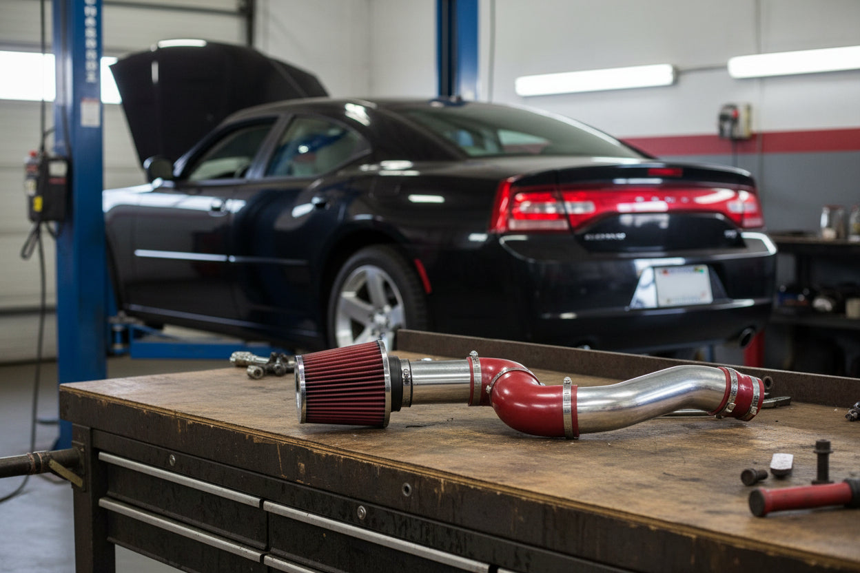 Cold Air Intake for Dodge Charger SE SXT (2006-2010) 3.5L V6 Engine Red Default Title