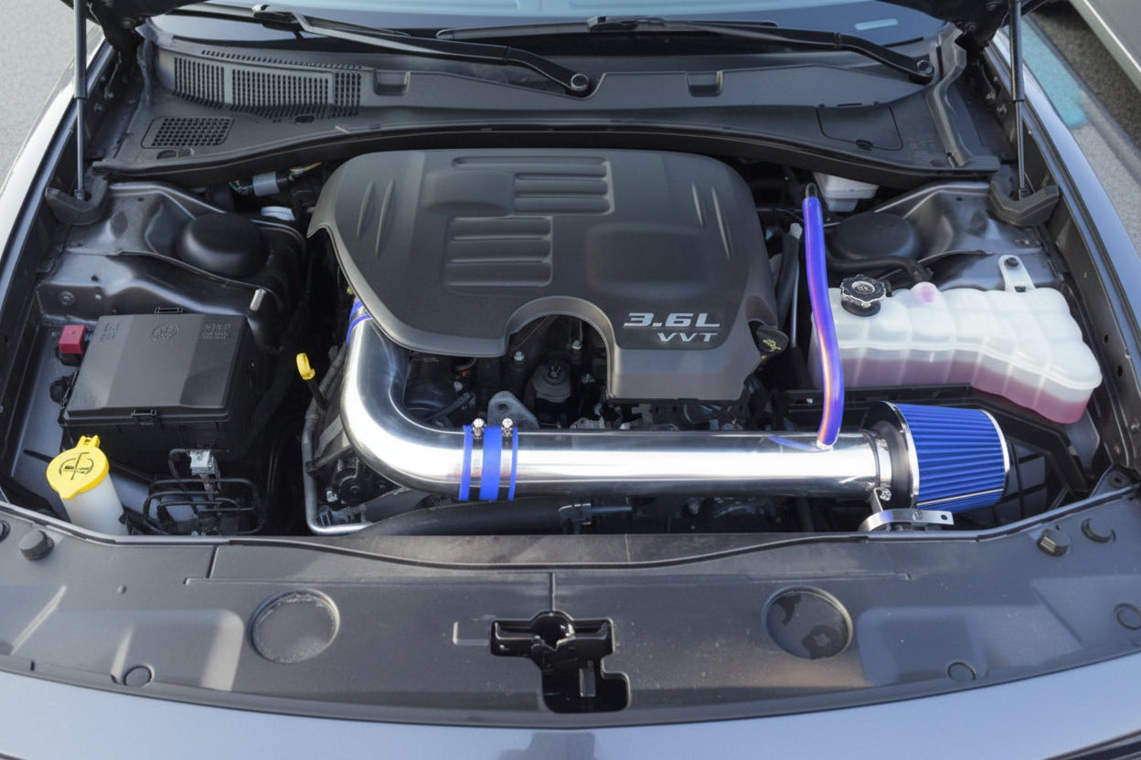 Cold Air Intake Kit for Dodge Challenger (2011-2021) with 3.6L V6 Engine Blue Default Title