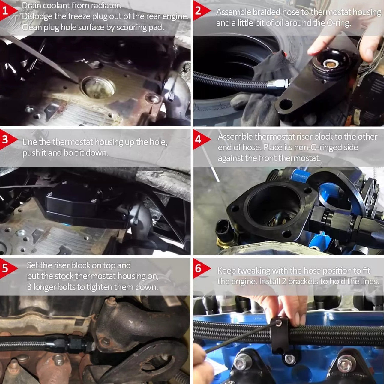 Coolant Kit for Dodge Ram (2003-2007) with 5.9L Cummins Engine Black