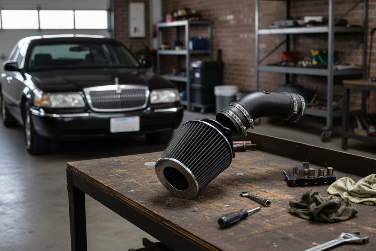Performance Air Intake for Lincoln Town Car (1992-1995) with 4.6L V8 Engine Black Default Title