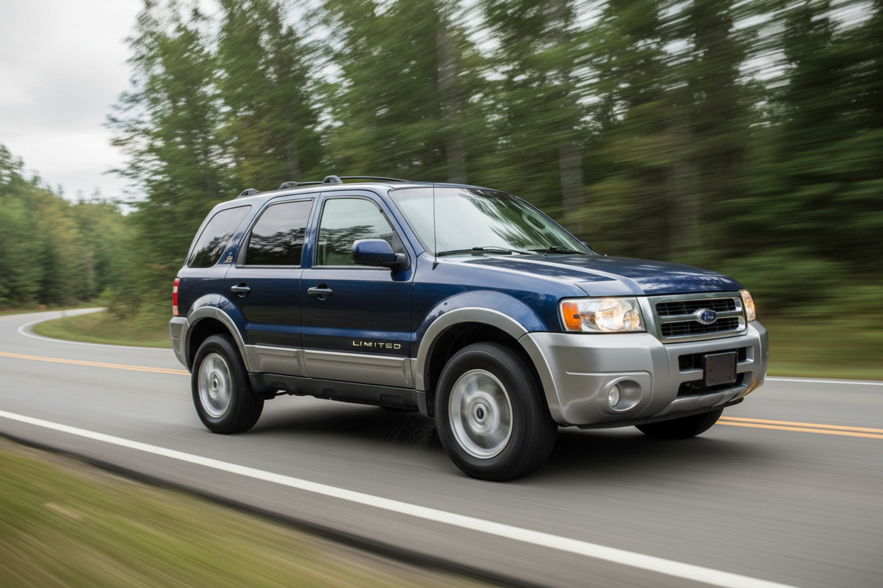 Ford Escape Limited XLS XLT (2001-2004) driving fast
