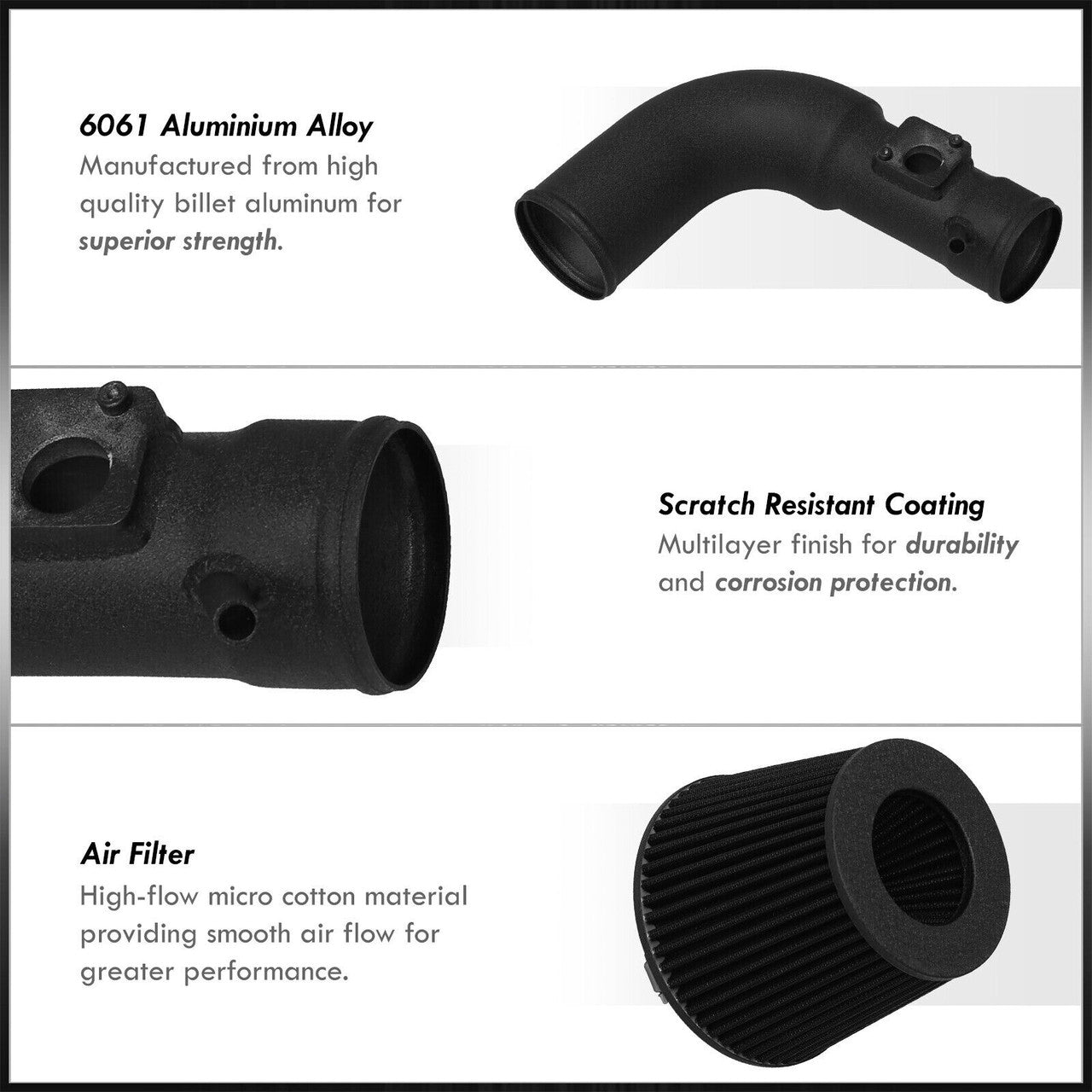Cold Air Intake w/ Heat Shield For Toyota 86 (2013-2020) with 2.0L H4 Engine