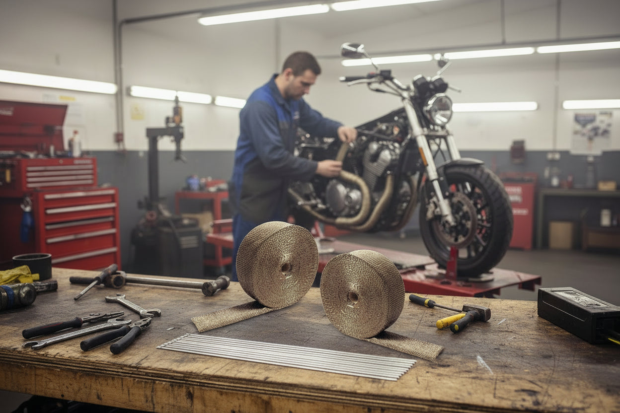 50 Ft Thermal Wrapping Golden Heat Tape for Exhaust Manifold Header Default Title