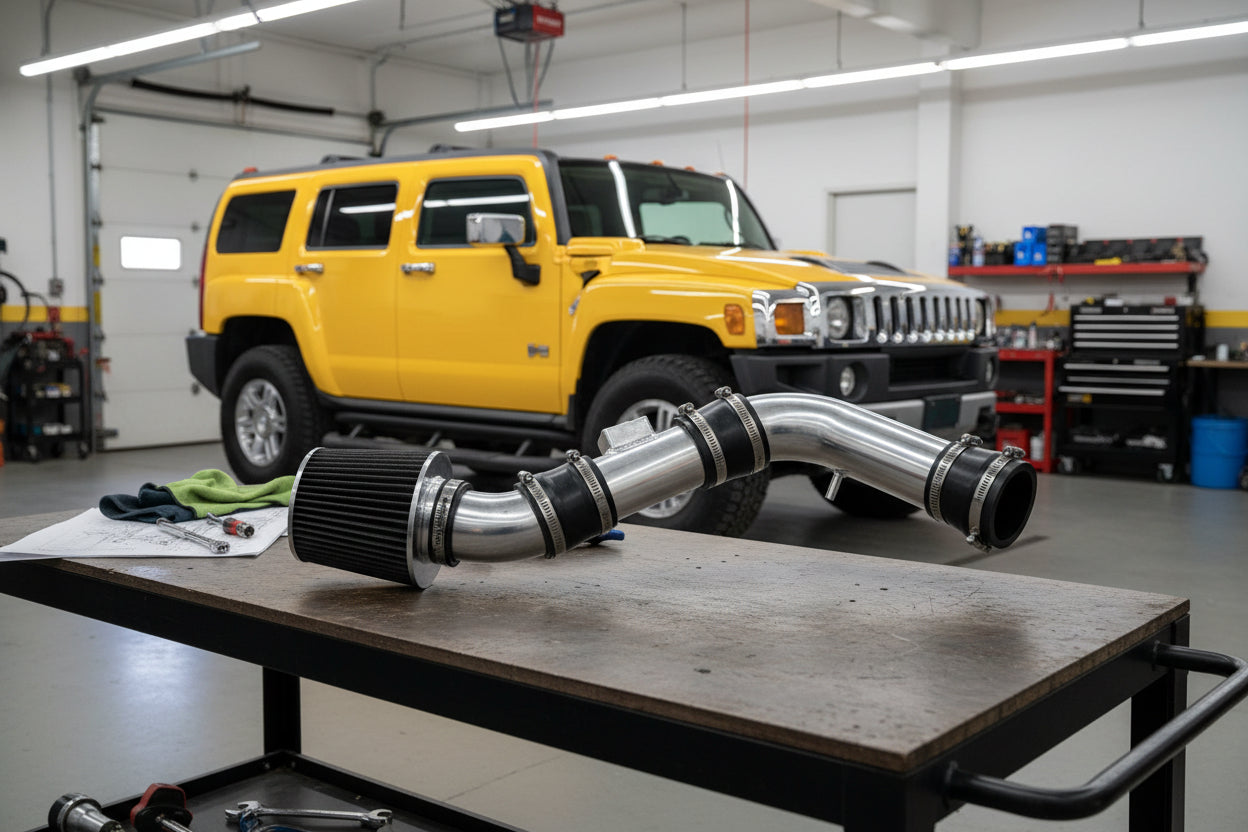 Performance Air Intake For Hummer H3 (2007-2012) With 3.7L L5 Engine Black Default Title
