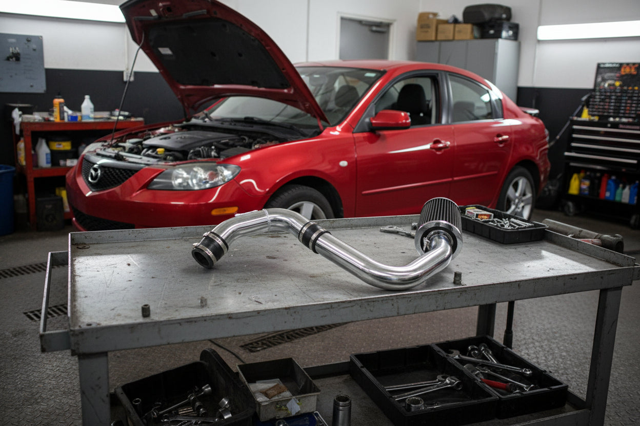 Cold Air Intake Kit for Mazda 3 (2004-2009) with 2.0L / 2.3L 4-Cylinder Engine Black Default Title