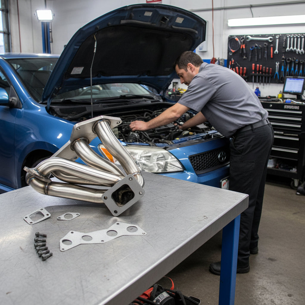 Flange Header Manifold For Scion tC (2005-2010) with 2.4L DOHC Turbo Engine Default Title