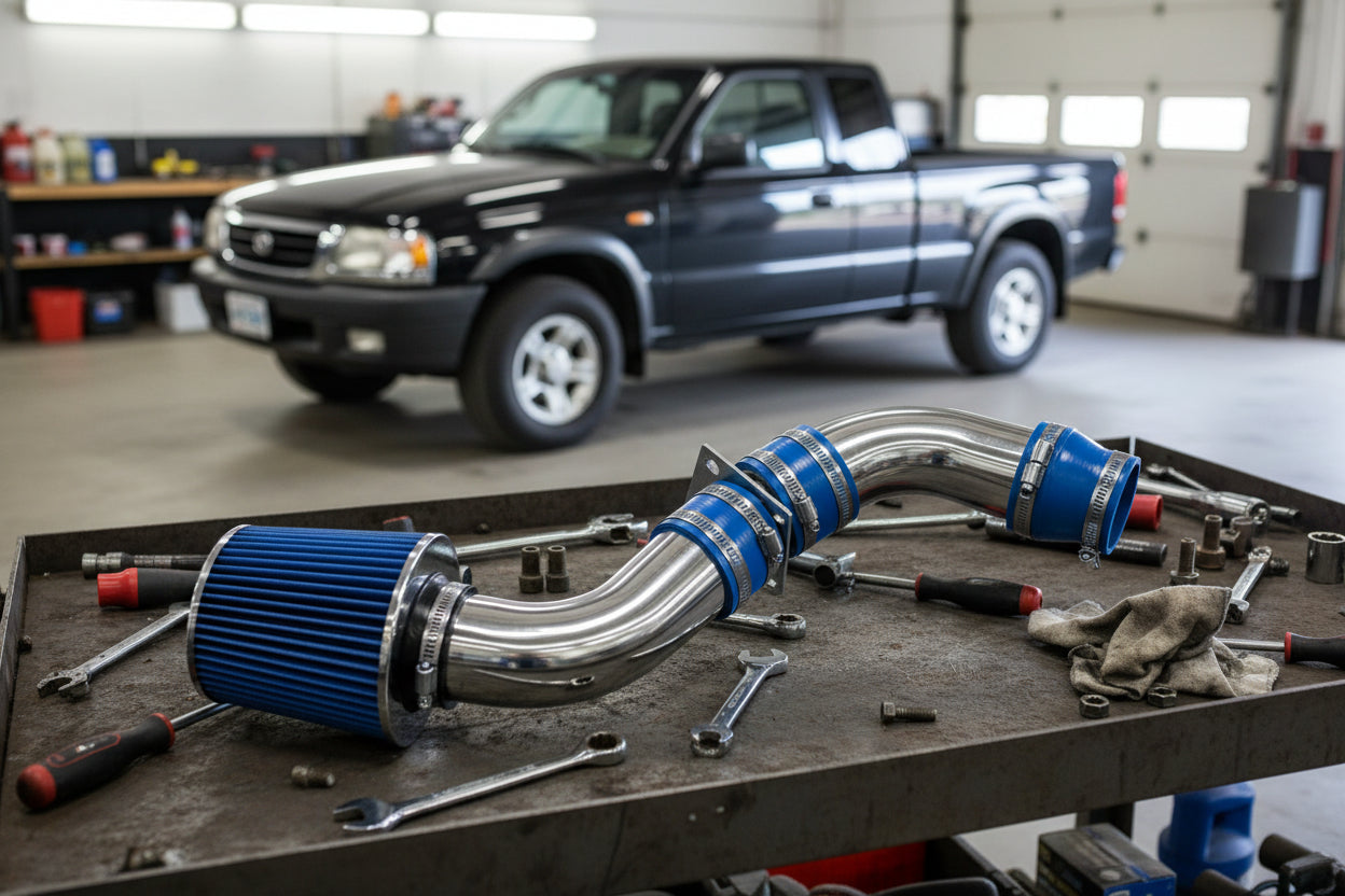 Cold Air Intake for Mazda B2500 (1998-2001) 2.5L L4 Engine Blue Default Title