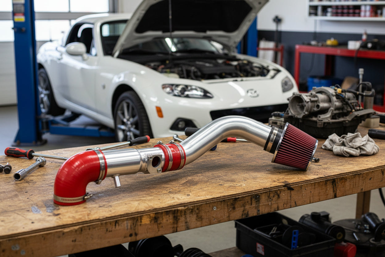 Cold Air Intake Mazda Miata MX5 2006-2009 with 2.0L Engine Red Default Title