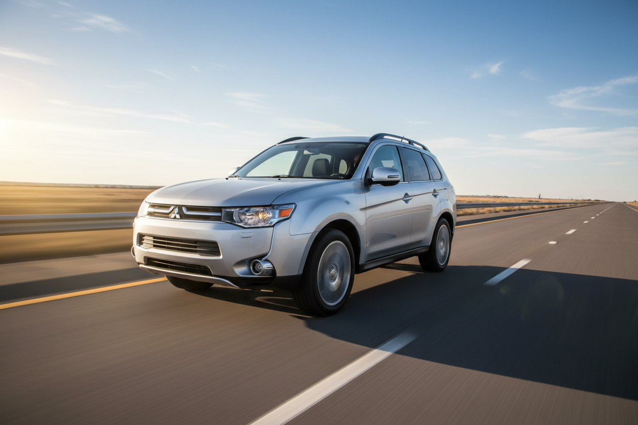 Mitsubishi Outlander (2011-2013) driving fast