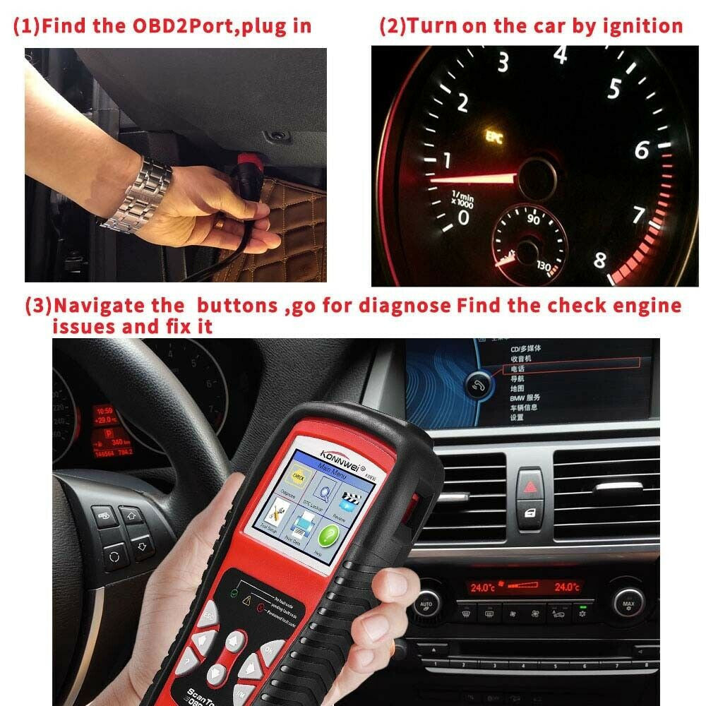 OBD2 Car Scanner Auto Diagnostic Tool Code Reader