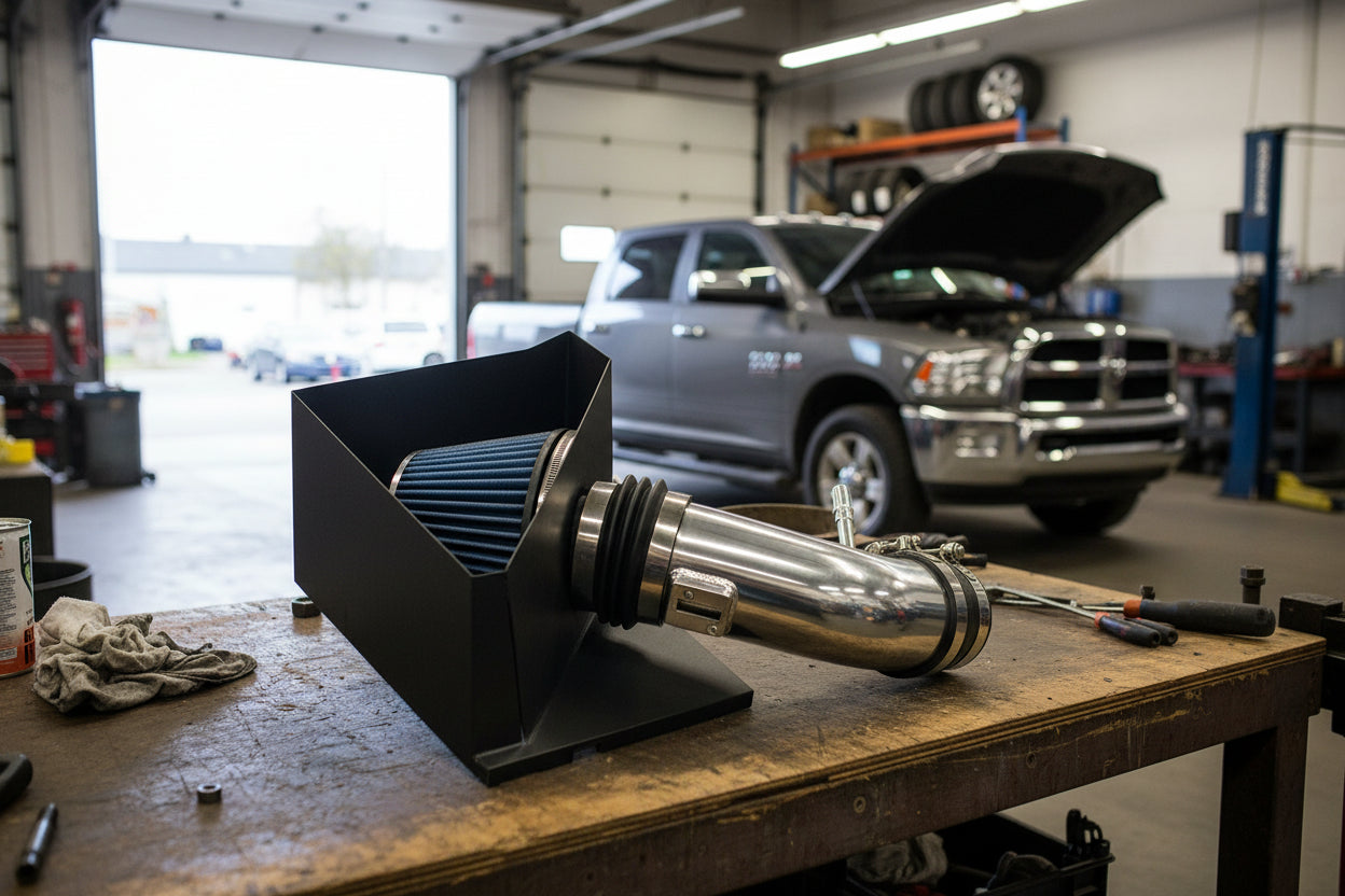 Blue Cold Air Intake for Dodge Ram 2500 and 3500 (2014-2018) 6.4L Engine Default Title