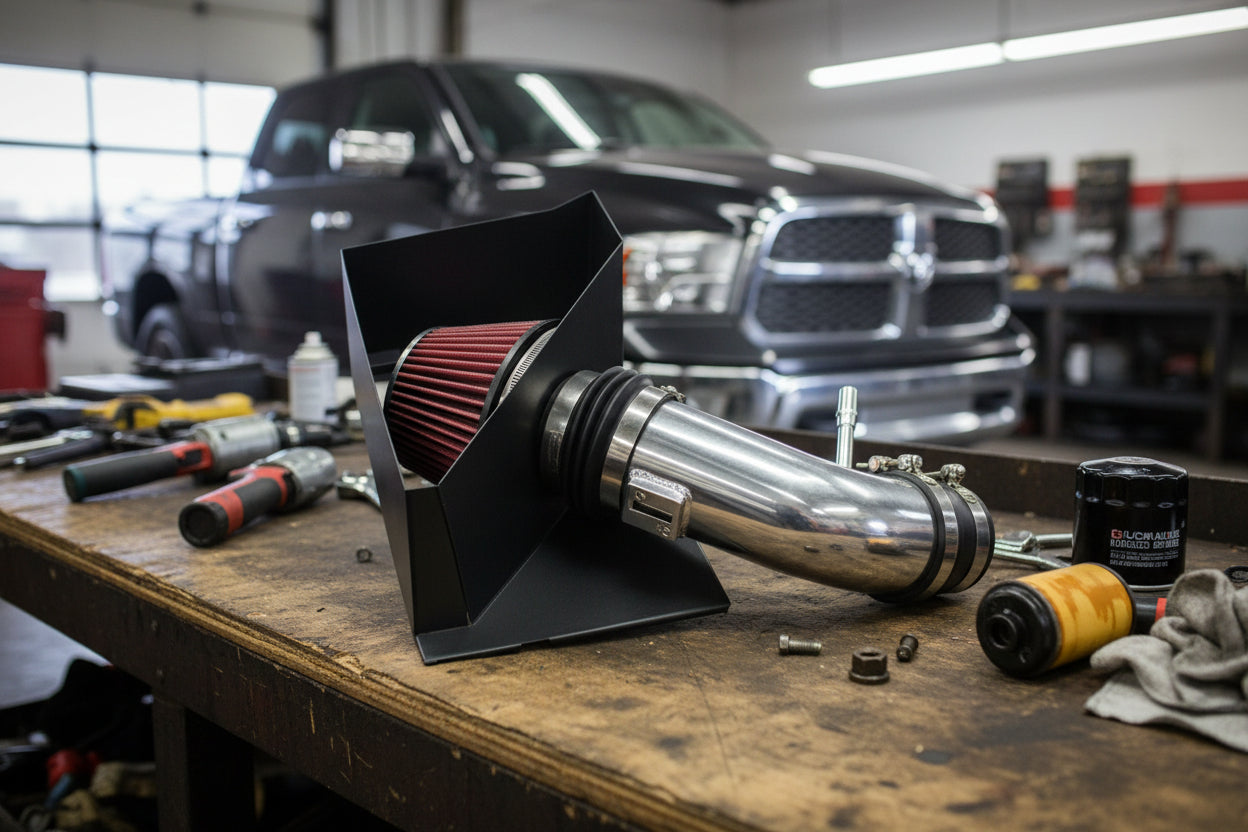 Red Cold Air Intake for Dodge Ram 2500 and 3500 (2014-2018) 6.4L Engine Default Title