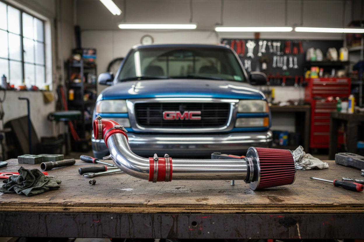 Cold Air Intake for Chevy S-10/GMC Sonoma (1997-2003) 2.2L L4 Engine Red Filter Default Title