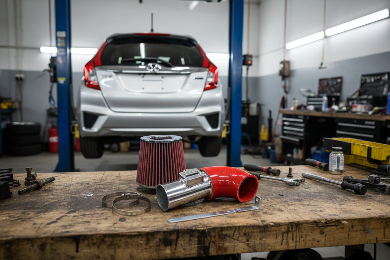 Performance Air Intake For Honda Fit / Jazz (2015-2018) with 1.5L L4 Engine Red Default Title
