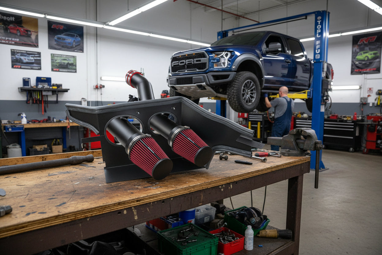 Cold Air Intake For Ford F-150 Raptor (2017-2023) 3.5L V6 Turbo Red Default Title