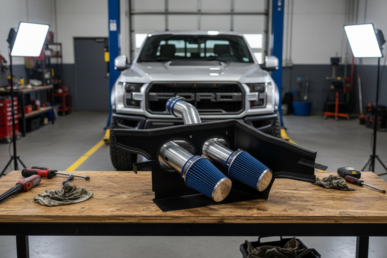 Cold Air Intake For Ford F-150 Raptor (2017-2023) 3.5L V6 Turbo Blue Default Title