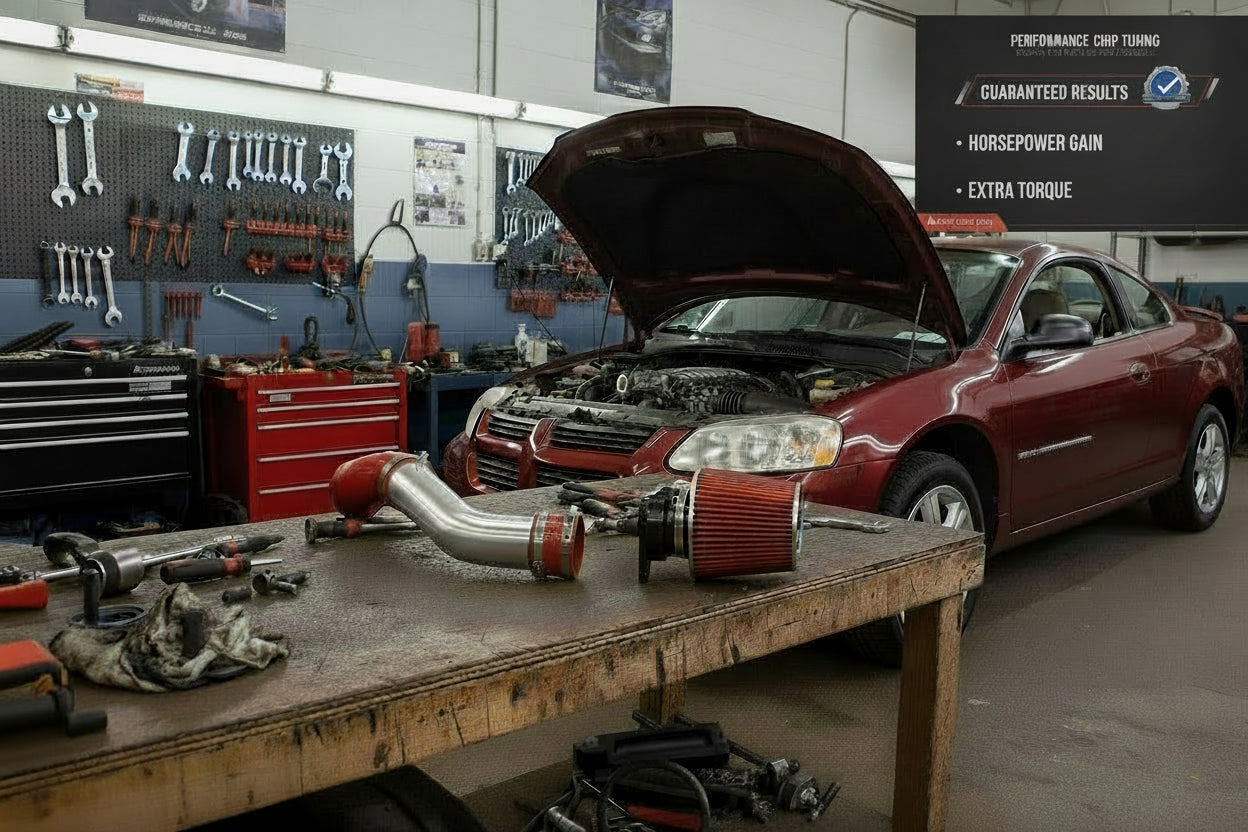 Cold Air Intake for Dodge Stratus SE SXT R/T (2001-2006) 2-Door Coupe 2.4L (4G64) SOHC / 3.0L V6 (6G72) SOHC Engines Red Default Title
