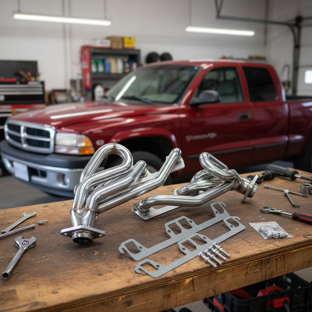 Stainless Steel Headers Manifold For Dodge Dakota (1994-2003) 5.2L/5.9L V8 Only Default Title