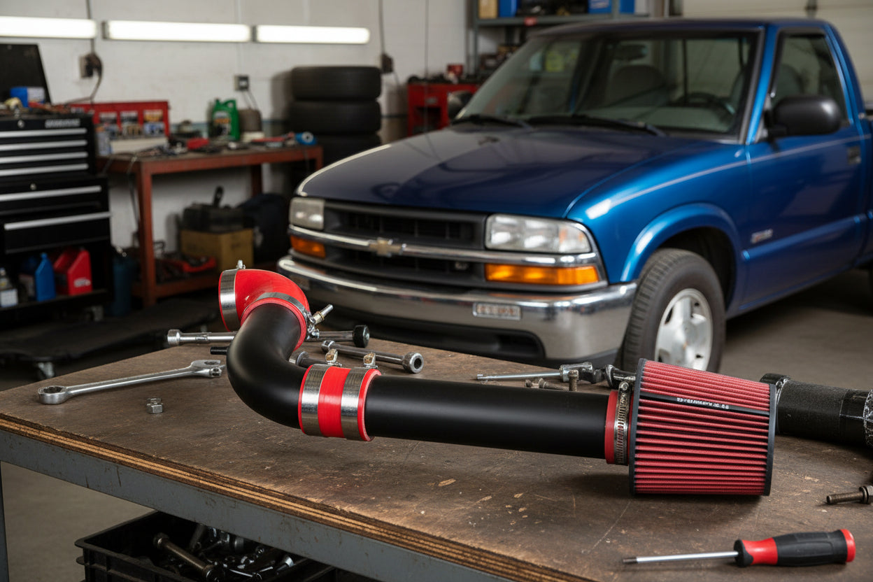 Cold Air Intake for Chevy S-10/GMC Sonoma (1997-2003) with 2.2L L4 Engine Default Title