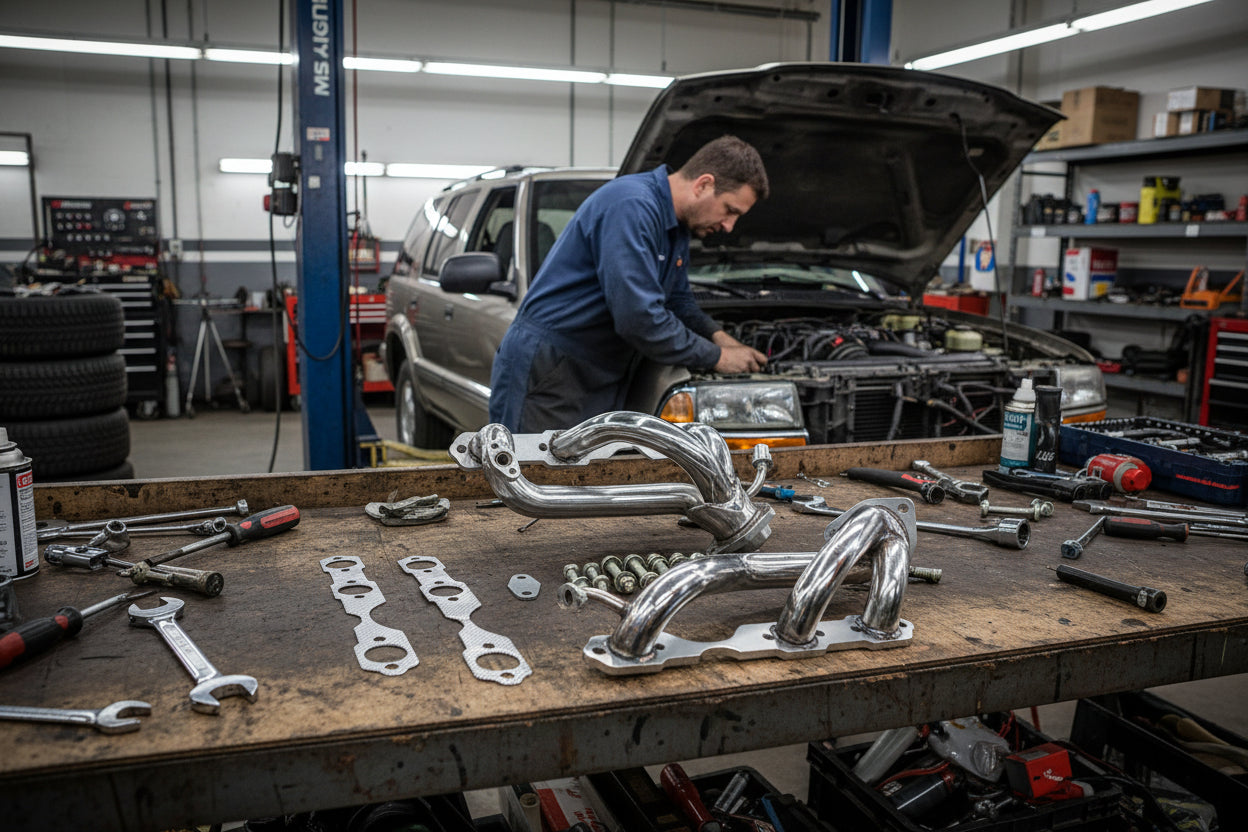 Stainless Steal Header Manifold For Chevrolet Blazer (1997-2001) with 4.3L V6 Engine Default Title