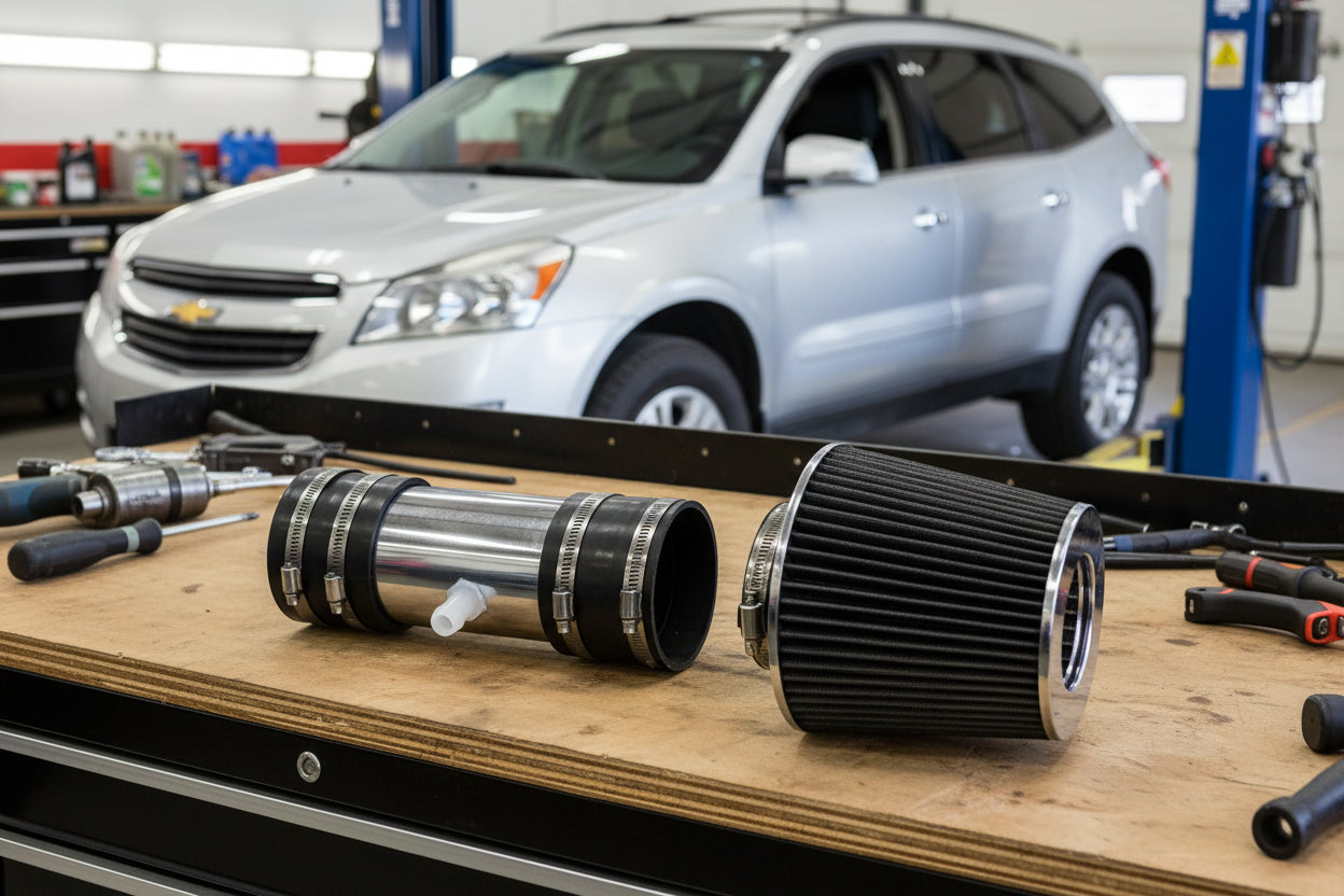 Short Ram Air Intake For Chevrolet Traverse (2009-2011) LS/LT/LTZ with 3.6L V6 DOHC Engine Black Default Title