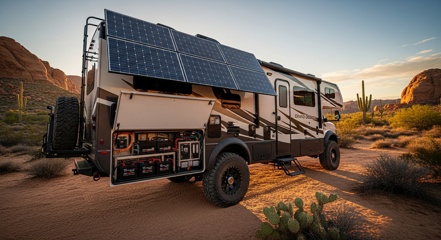 Why Your RV Solar Fried Your Lead-Acid Batteries (AGM vs. Lithium)