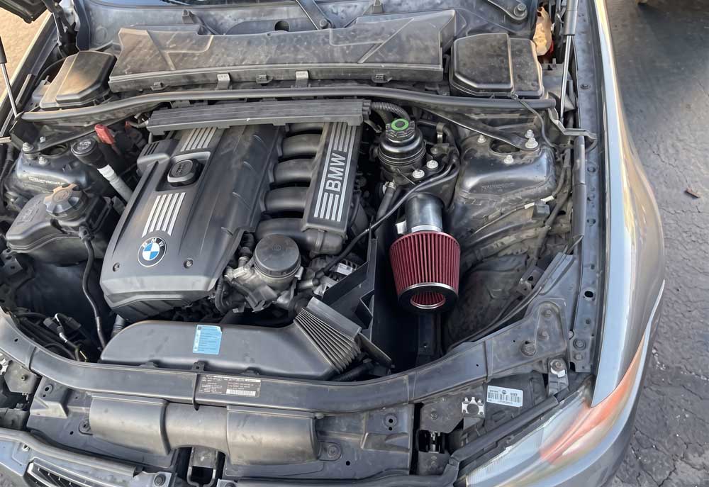 Cold Air Intake for BMW 328i E90 E92 E93 (2007-2012) 3.0L L6 Engine Chrome
