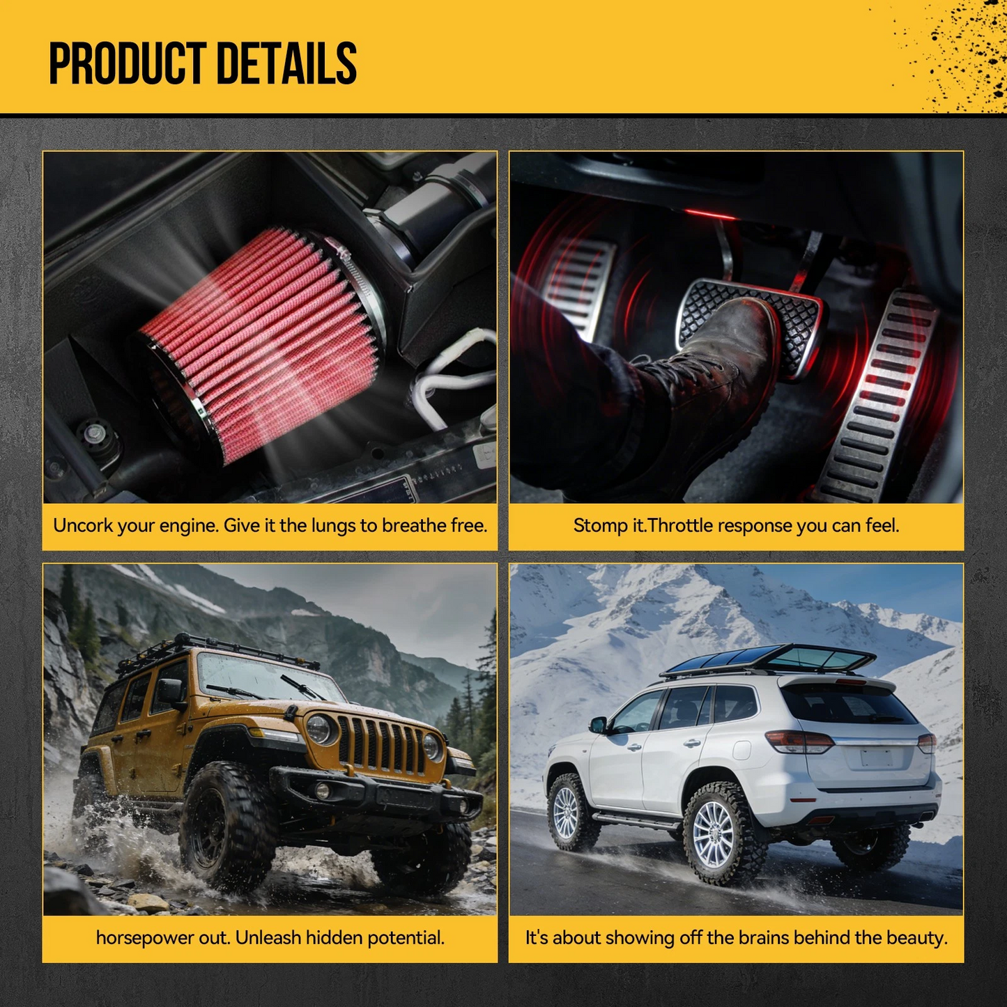 Admission d'air froid pour Dodge Challenger (2011-2019) moteur Hemi 5,7 L