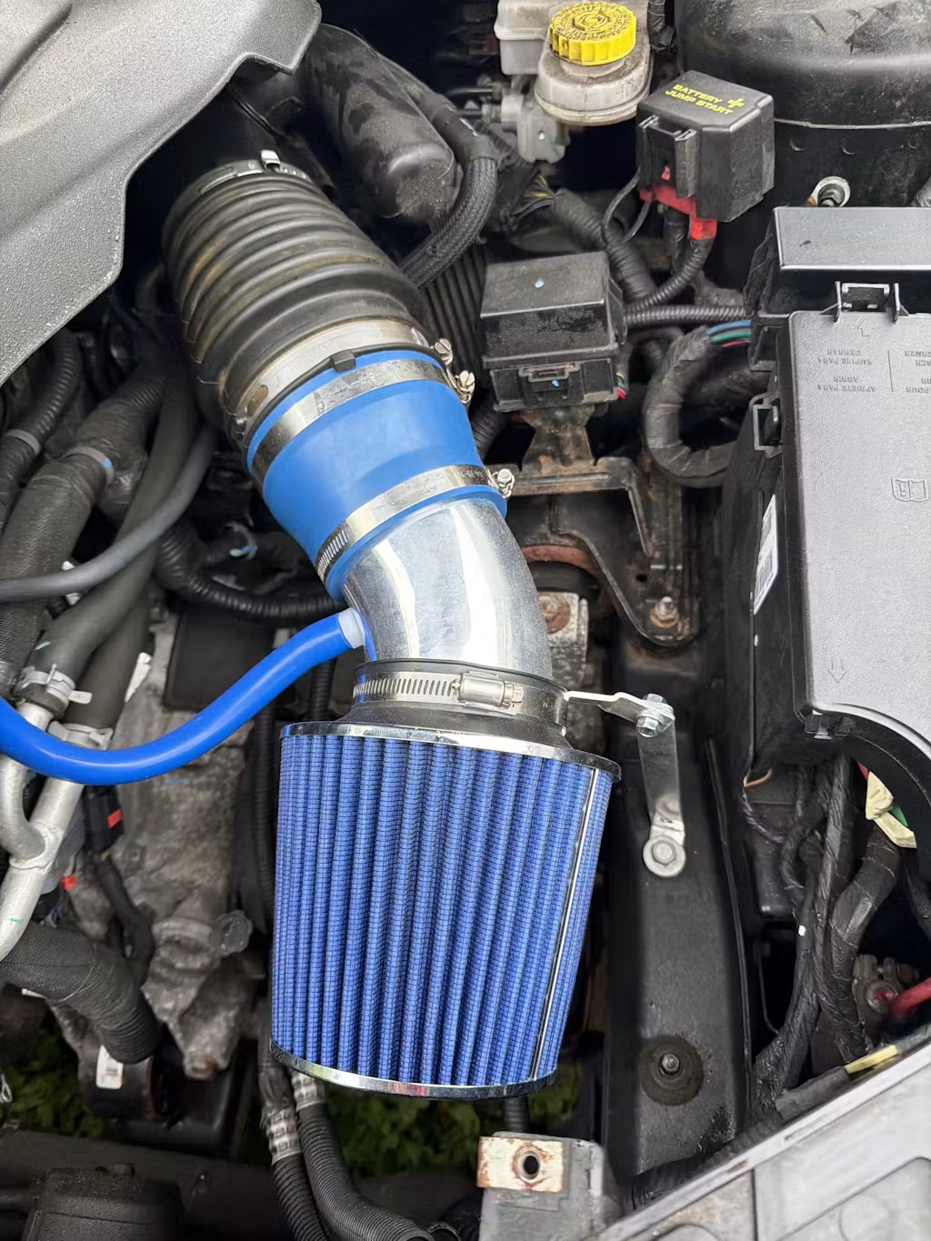 Performance Air Intake for Chrysler 200 (2011-2014) with 3.6L V6 Engine Blue
