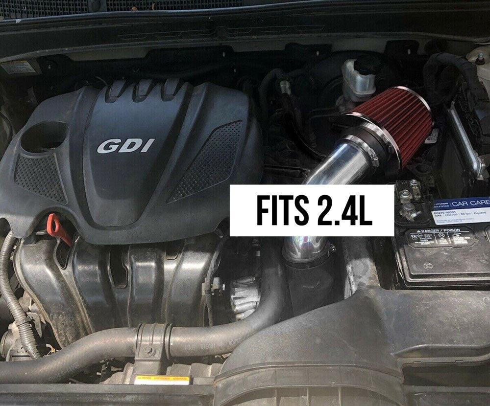 Short Ram Air Intake For Hyundai Sonata/ Kia Optima (2011-2014) with 2.4L L4 Engine Red