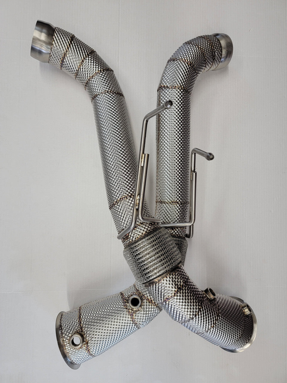 Racing Downpipes with Heat Shield Wrapping For McLaren 540C 570S 570GT (2016-2021) 3.8L