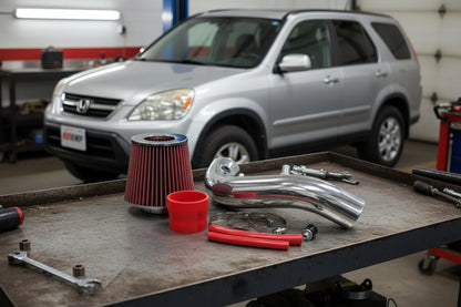 Performance Air Intake for Honda CR-V (2002-2004) with 2.4L Engine Red Default Title