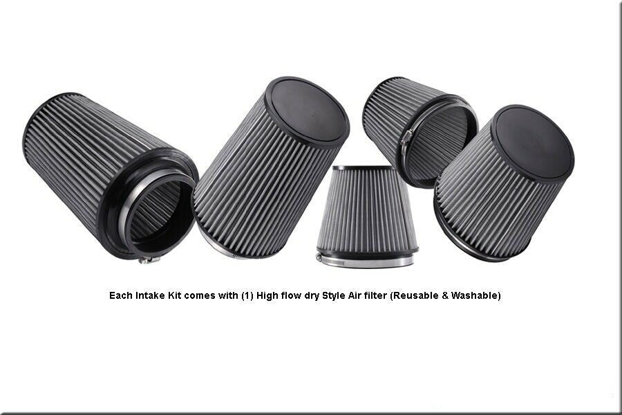 Performance Air Intake W/Heat Shield for Chrysler 300 (2011-2020) with 3.6L V6 Engine Black