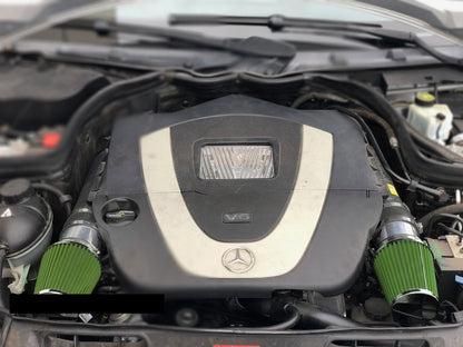 Green Cold Air Intake for Mercedes Benz C350 (2008-2011) 3.5L V6 Engine