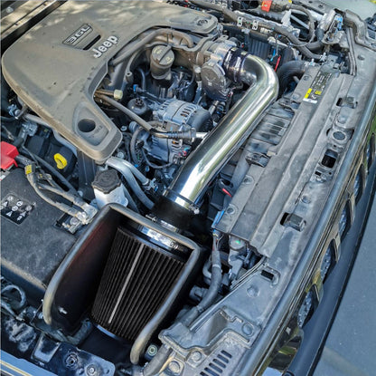 Cold Air Intake W/Heat Shield For Jeep Wrangler JL / Gladiator (2018-2021) V6 3.6L Engine Black