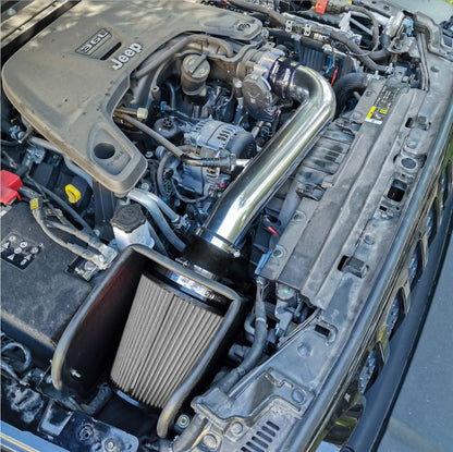 Cold Air Intake W/Heat Shield For Jeep Wrangler JL / Gladiator (2018-2021) V6 3.6L Engine Black