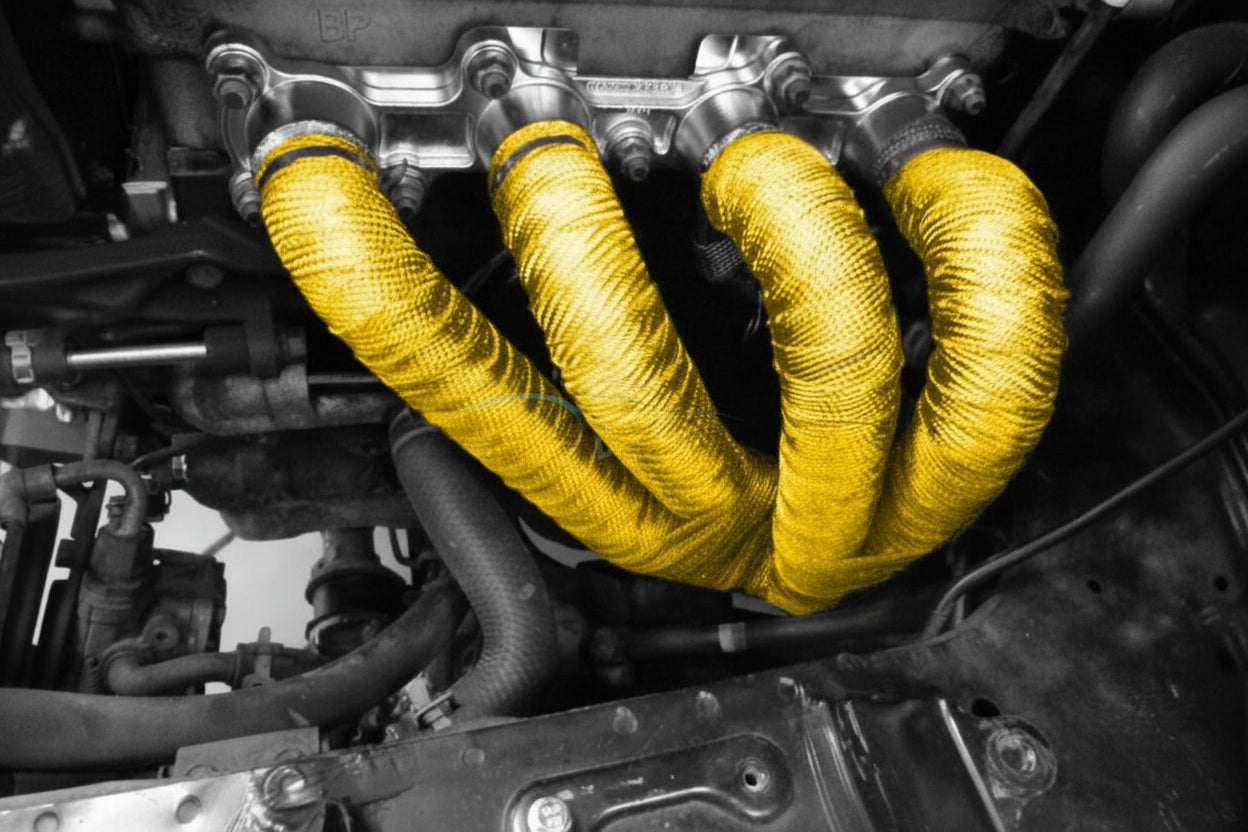 50 FT Thermal Wrapping Golden Heat Tape for Exhaust Manifold Headers
