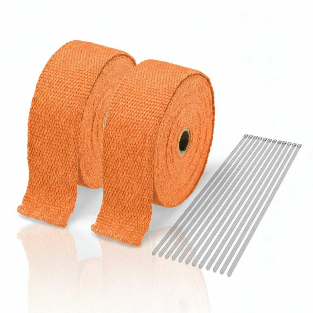 50 FT Thermal Wrapping Orange Heat Tape for Exhaust Manifold Headers
