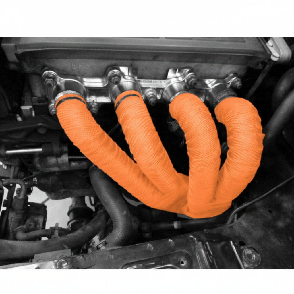 50 FT Thermal Wrapping Orange Heat Tape for Exhaust Manifold Headers
