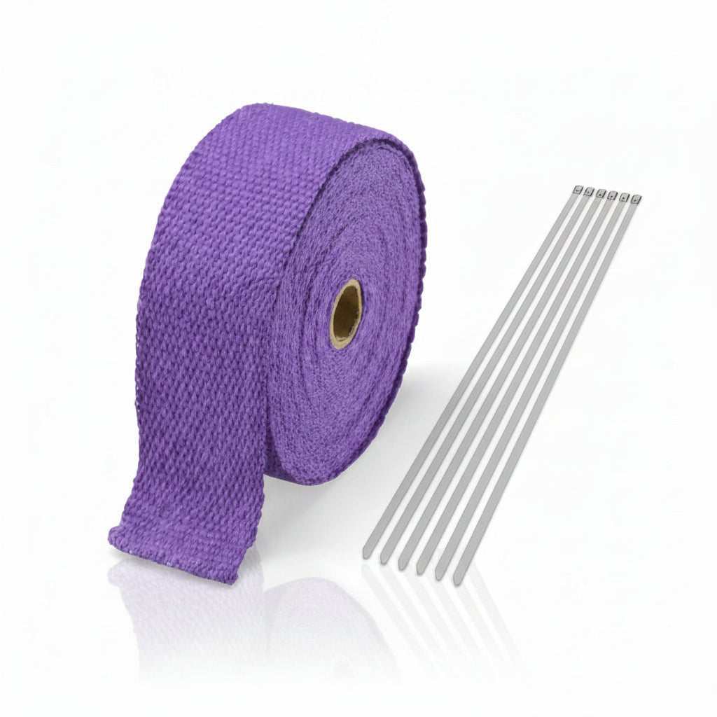 50 FT Thermal Wrapping Purple Heat Tape for Exhaust Manifold Headers
