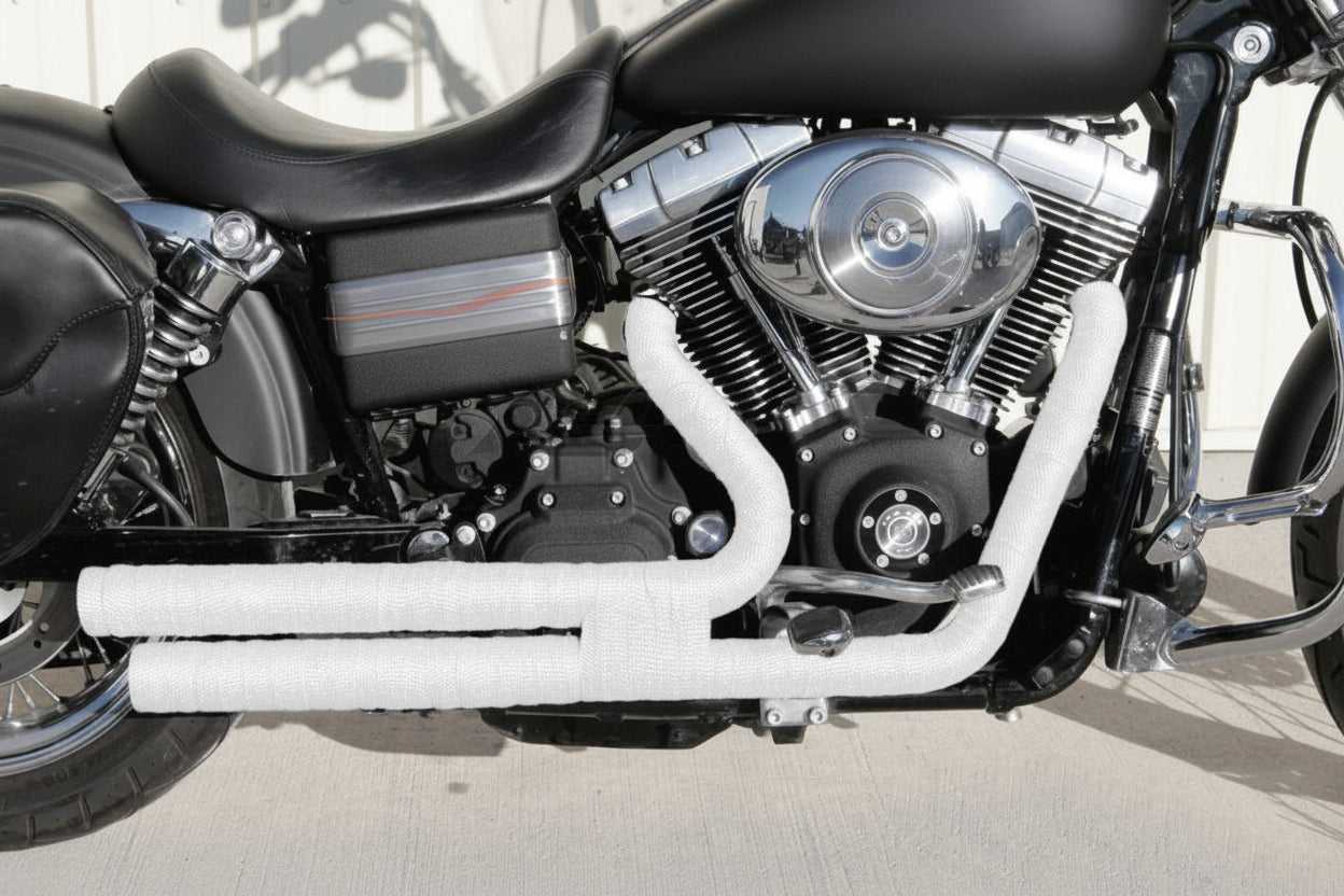 50 FT Thermal Wrapping White Heat Tape for Exhaust Manifold Headers
