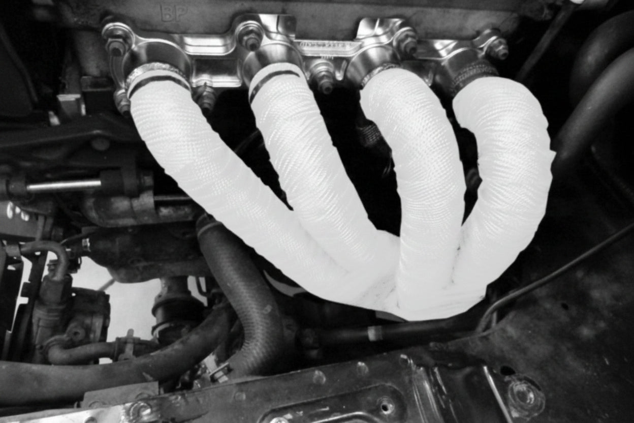 50 FT Thermal Wrapping White Heat Tape for Exhaust Manifold Headers
