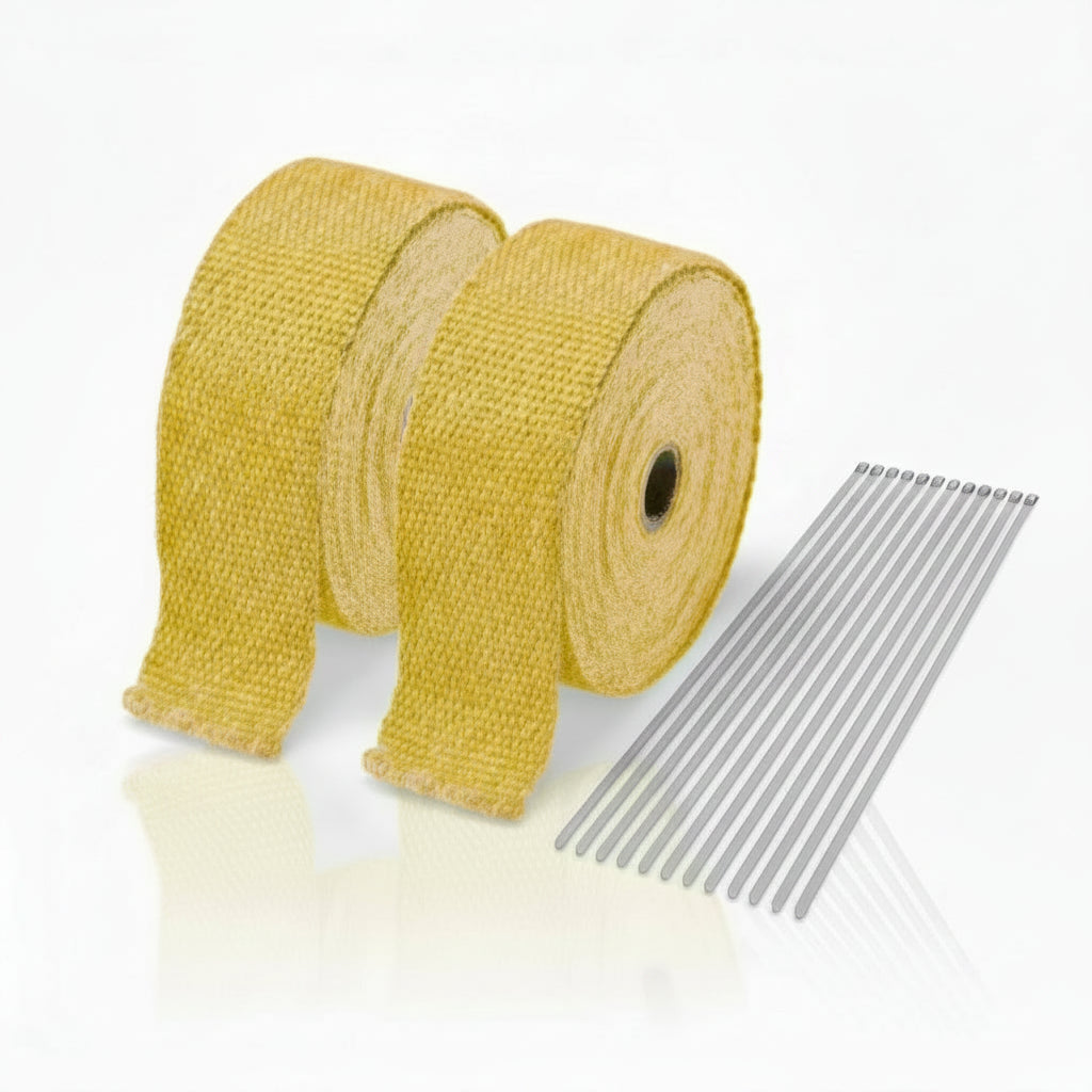 50 FT Thermal Wrapping Yellow Heat Tape for Exhaust Manifold Headers
