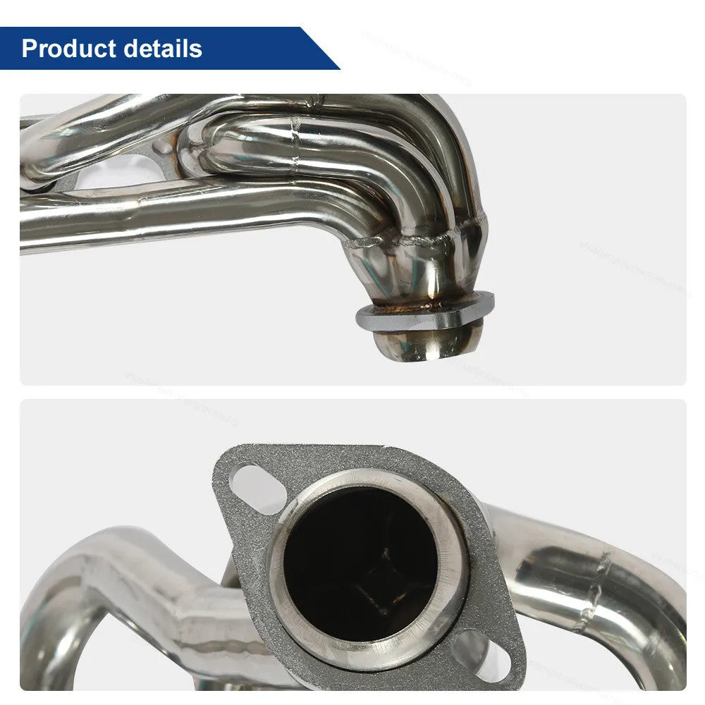 Stainless Steel Short Headers For Ford F150/F250/BRONCO (1987-1996) with 5.8 351 V8 Engine
